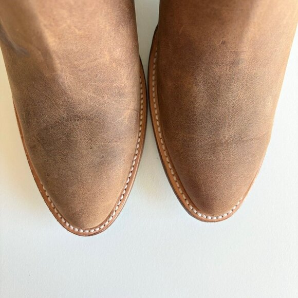 Lane CHARLIE Brown Short Cowboy Boots Womens 9 Western Wear Leather Ankle Bootie - Picture 7 of 9